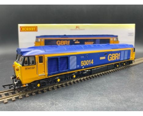 Hornby R3882 Class 50 50007 'Hercules' / 'Warspite' 50014 in GBRf livery - Tested Runner(900g). Condition Report: - Locomotiv
