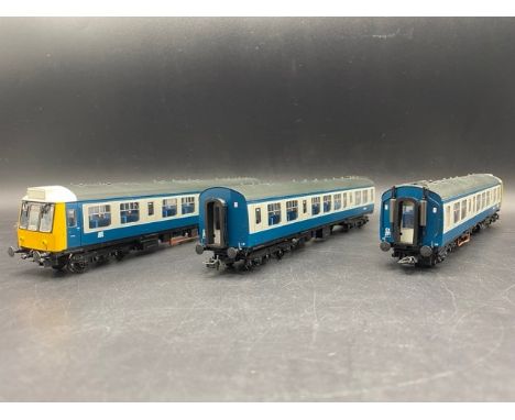Bachmann Branchline 32-910 Class 108 3-car DMU BR blue/grey with bi-directional lights - Tested Runner(700g)Running Nos. M519