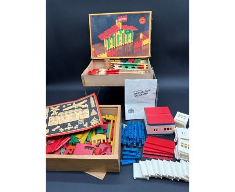 Vintage Grossblock-baukasten &amp; Dusyma construction sets. Made in Germany. (1550g) Grossblock-baukasten plastic building s