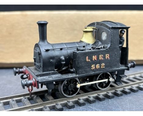 Kit-built OO gauge Class Y8 0-4-0 LNER 562 in BR Plain Black livery Steam locomotive, Tested Non Runner (300g)Maker - Unknown