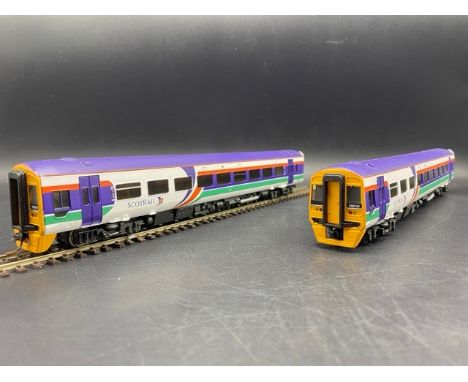 Bachmann Branchline 31-508 Class 158 2 car DMU in First Group "Scotrail" livery -  Test Runner with lights and sound(600g)Run