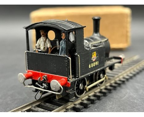 Kit-built OO gauge 0-4-0 68091 in BR Black livery Early emblem steam locomotive, Tested Runner (300g)Maker - UnknownMetal con