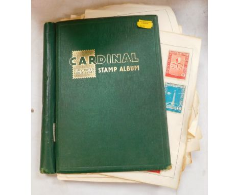 Philately. A Cardinal stamp album, to include GB and world stamps, penny black, etc. 