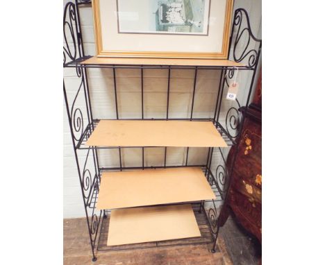 2'6" folding metal shelf unit