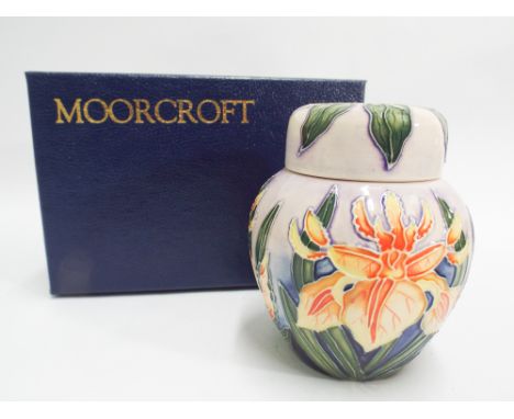 Moorcroft Wind Rush ginger jar and cover - 4.5" high  Condition - as new with box 
