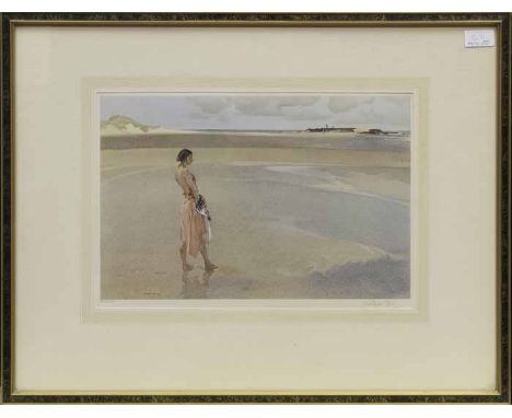 * AFTER SIR WILLIAM RUSSELL FLINT RA PRSW (SCOTTISH 1880 - 1969),
LOOKING OUT TO SEA
colour lithograph, signed in pencil and 