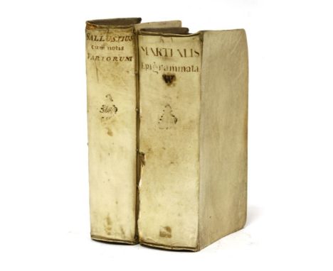 1- Sallustii, C Crispi: Opera Omnia Quae Exstant, Cum Commentariis Integris Joh. Rivii, Aldi Manutii,.. Amsterdam, H &amp; V 