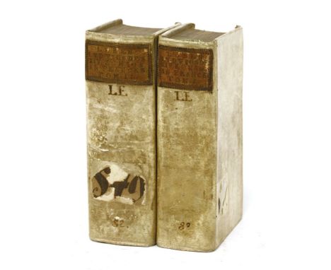 (RINCK, E G): Ludewig des XIV. Königes in Franckreich,  wunderwürdiges Leben, oder Steigen und Fall. Two volumes. Frankfurt u