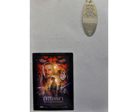 A Star Wars Episode I The Phantom Menace premier brochure, with a ticket for the premier at the Odeon Leicester Square London