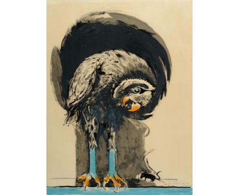 A Graham Sutherland artist's proof print, Bird and Mouse, inscribed Epreuve d'artiste, with dedication by the artist and sign