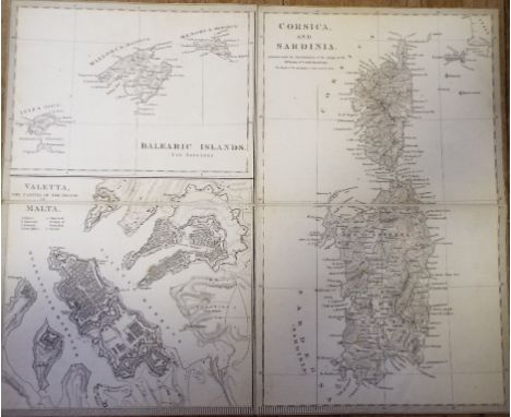 A collection of eleven Cities Of Italy maps, drawn by W V Clarke, various engravers, including Corsica and Sardinia, with Mal