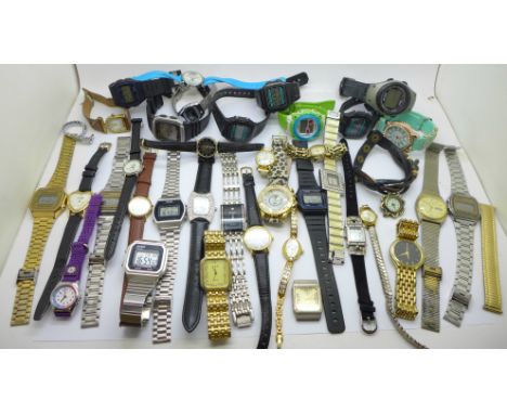 Wristwatches including Casio digital 