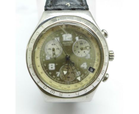 A gentleman's Swatch chronograph wristwatch 