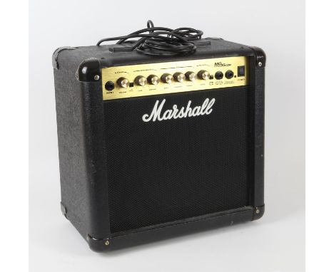 Marshall MG Series 15 CDR guitar practice amp, Giraffe amplifier stand and 2 guitar stands. 