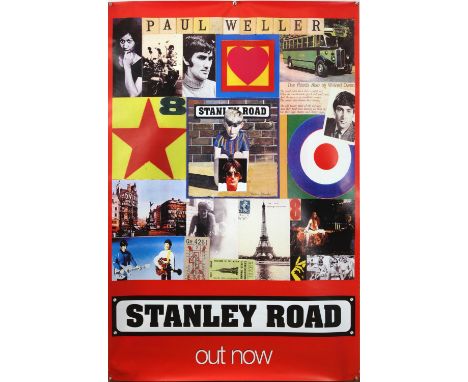 Paul Weller Stanley Road (1995) Large poster, with poster design by Peter Blake (of the Beatles Sgt Pepper fame), the ex-Jam 