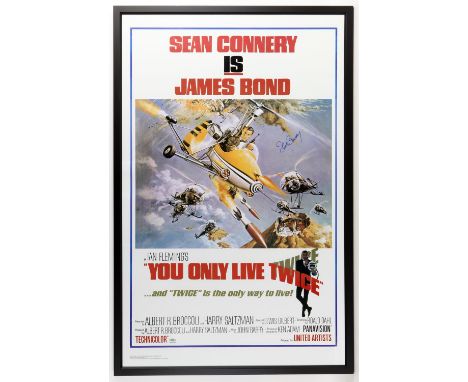 James Bond - Sean Connery signed poster print, framed, 27 x 41 inches. Provenance - With UACC certificate of authenticity. Co