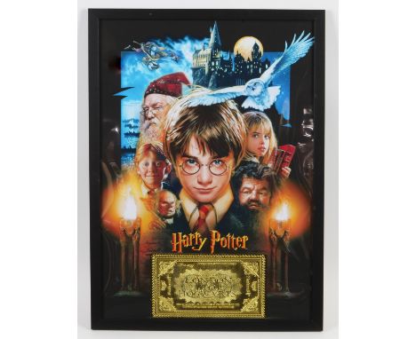 Harry Potter - London To Hogwarts limited edition ticket, framed, 32 x 44 cm. 