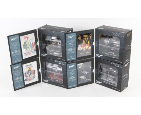 James Bond- 4 Corgi Limited edition Era Die cast models sets, Pierce Brosnan, Roger Moore, Sean Connery, Daniel Craig- Scale 