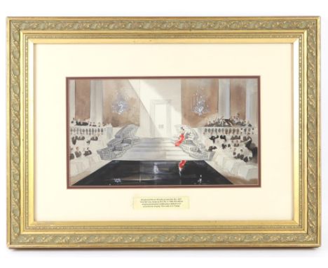 Words and Music (1948) Original M.G.M. Production watercolour artwork showing Lena Horne singing 'The Lady is a Tramp', Produ