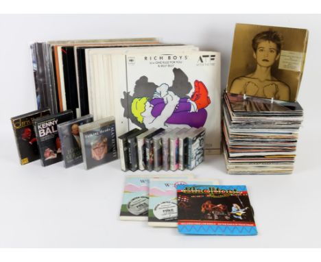 Collection of over 20 LPs, 90 singles and some cassettes - mainly 60s, 70s and 80s rock and pop including limited edition, pr