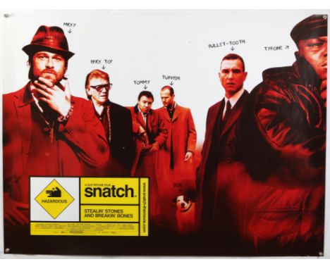 Snatch (2000) British Quad film poster, starring Brad Pitt & directed by Guy Ritchie, Ska Films, rolled 30 x 40 inches. 