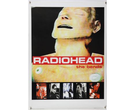 Radiohead The Bends (1995) poster, this the 2nd album release by the band & their breakthrough LP, peaking at  No 4 in the UK