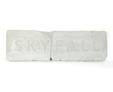 James Bond Skyfall (2012) A sign from the original mould, the signs on the film were made by the vendor and this is one, as s