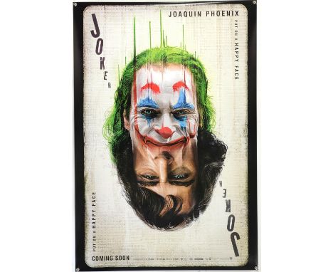 Joker (2019) Thai One Sheet film poster, double sided rare playing card style, rolled, 27 x 40 inches. 