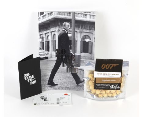 James Bond No Time To Die (2021) - A Collection of World Premiere items. Consisting a ticket to The World Premiere at The Roy