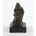 spätgotische Heiligenfigur, Bronze, wohl 16.Jh.