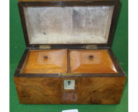 Tunbridge ware tea caddy