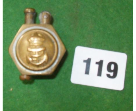 1st WW Naval Trench Art lighter