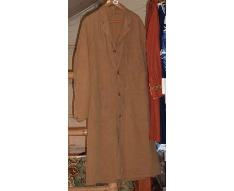 Brown "open all hours" warehouse coat by Westcot, size 40
