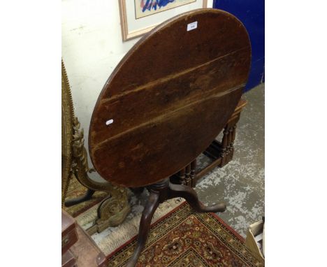 A George III oak tripod table