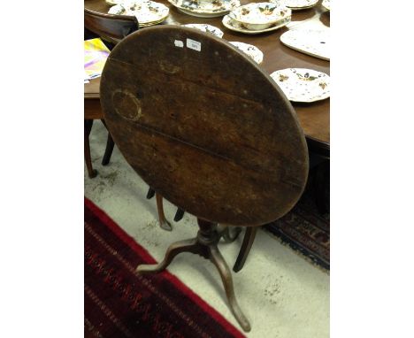 A George III oak tripod table