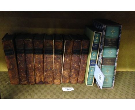 J R R Tolkien : 'Lord of the Rings',  and 'The Hobbit', published George Allen & Unwin Ltd, both in protective cases and a19t
