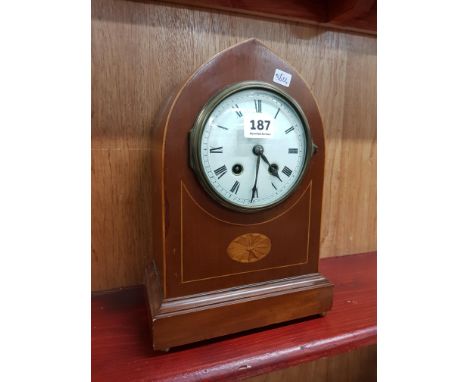 INLAID MANTLE CLOCK
