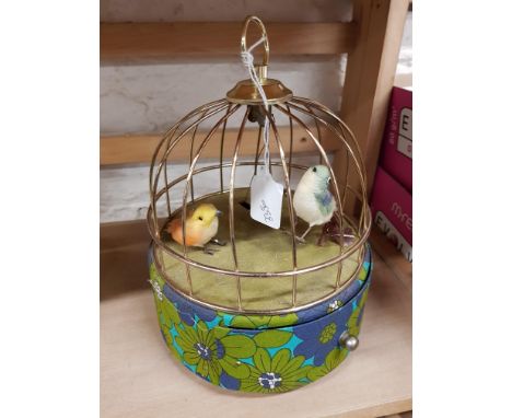 VINTAGE JEWELLERY BOX BIRD CAGE 