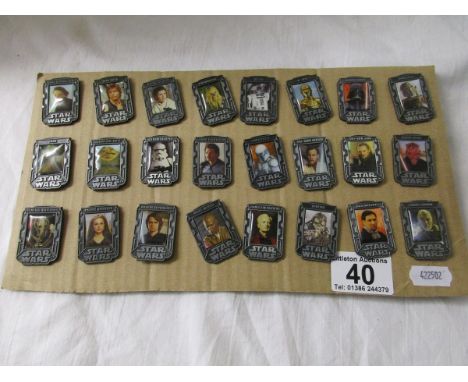Set of 24 Star Wars badges