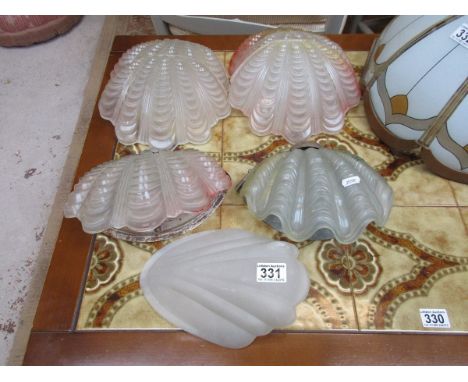 Collection of Odeon theatre lamp shades