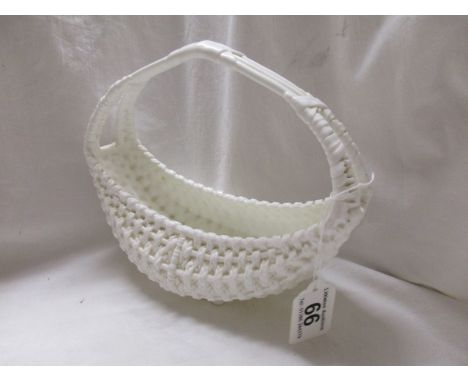 Worcester white china basket
