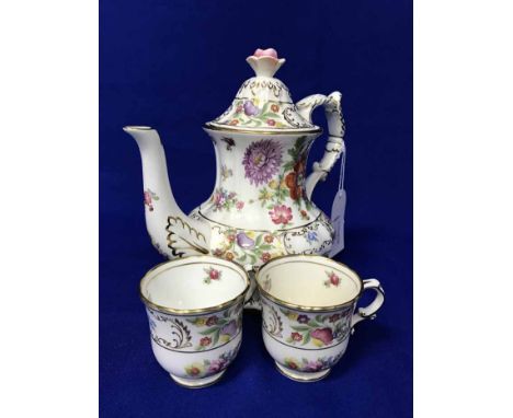 SPENCER STEVENSON TEA SERVICEalong with Dresden Spray coffee service