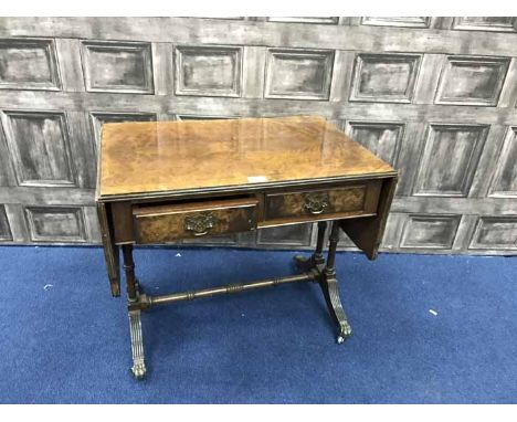 WALNUT MINIATURE SOFA TABLE
