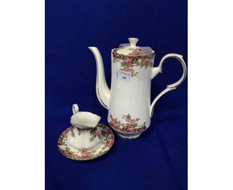 ROYAL STAFFORD FLORAL & GILT PART TEA SERVICE 
