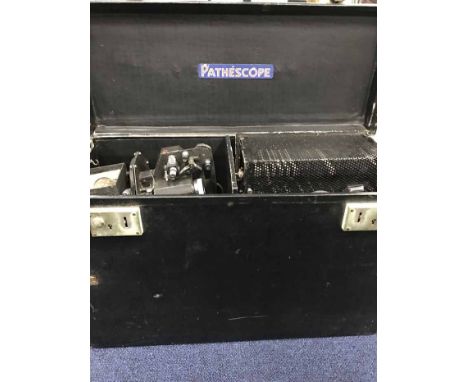 TWO PATHESCOPE PROJECTORS AND FILMS 