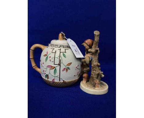 LOT OF CERAMICS including a Wedgwood stand and a Goebel figure of a child (9)