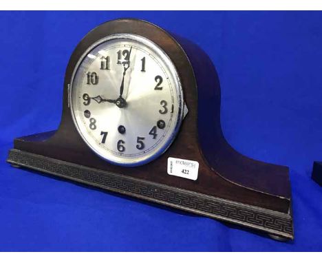 VICTORIAN MANTEL CLOCK, PENTAGON CAMERA AND BINOCULARS