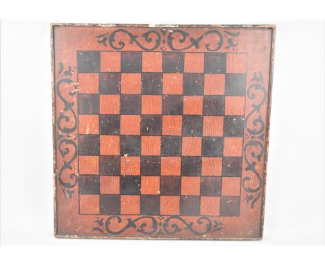 A Scumble Glazed Chessboard, 46cm Square 