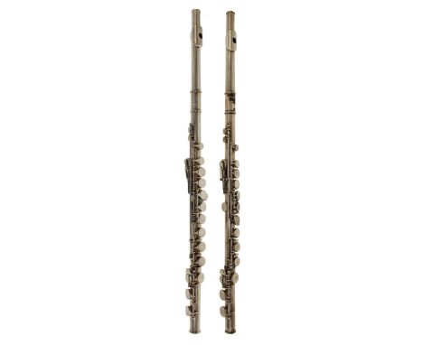 Pearl metal flute, Model PF-501, case; also a Boosey &amp; Hawkes Emperor metal flute, ser. no. 553185, case (2) 