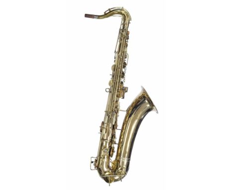 Rudy Weidtoft Model tenor saxophone by and stamped Frank Holton, with innovative keywork inspired by the famous virtuoso, gol
